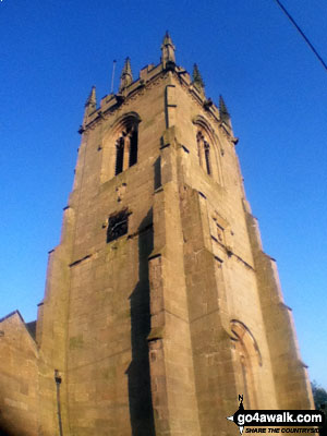 Shawbury Church from the same position using the Olloclip Wide Angle Lens