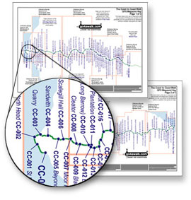 GPS Waypoints for Walking Wainwright's Coast to Coast Walk (c2c) from St Bees Head to Robin Hood's Bay