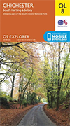 Walks on Ordnance Survey Explorer Map OL8 Chichester