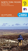 Walks on Ordnance Survey Explorer Map OL27 North York Moors - Eastern area