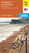 Walks on Map OL44 Torquay, Dawlish, Newton Abbot