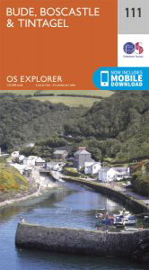 Walks on Ordnance Survey Explorer Map 111 Bude, Boscastle & Tintagel