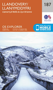 Walks on Ordnance Survey Explorer Map 187 Llandovery / Llanymddyfri, Llanwrtyd Wells & Llyn Brianne