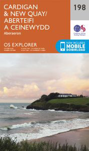 Walks on Ordnance Survey Explorer Map 198 Cardigan & New Quay / Aberteifi a Cheinewydd