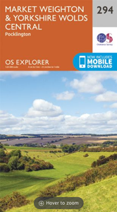 Walks on Ordnance Survey Explorer Map 294 Market Weighton and Yorkshire Wolds Central