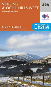 Walks on Ordnance Survey Explorer Map 366 Stirling & Ochil Hills West