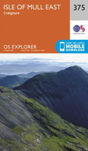 Walks on Ordnance Survey Explorer Map 375 Isle of Mull East