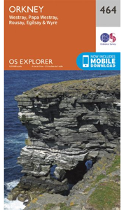 Walks on Ordnance Survey Explorer Map 464 Orkney - Westray, Papa Westray, Rousay, Egilsay & Wyre