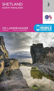 Walks on Ordnance Survey Landranger Map 3 Shetland, North Mainland