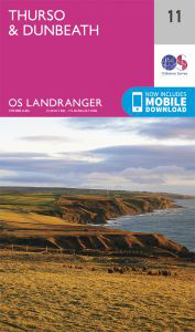 Walks on Ordnance Survey Landranger Map 11 Thurso & Dunbeath