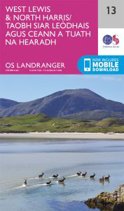 Walks on Ordnance Survey Landranger Map 13 West Lewis & North Harris