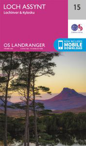 Walks on Ordnance Survey Landranger Map 15 Loch Assynt, Lochinver & Kylesku