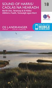 Walks on Ordnance Survey Landranger Map 18 Sound of Harris, North Uist, Taransay & St Kilda