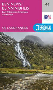 Walks on Ordnance Survey Landranger Map 41 Ben Nevis, Fort William & Glen Coe