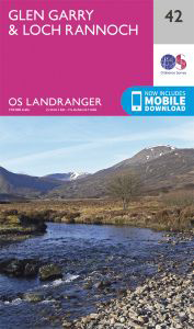 Walks on Ordnance Survey Landranger Map 42 Glen Garry & Loch Rannoch