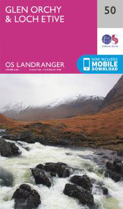 Walks on Ordnance Survey Landranger Map 50 Glen Orchy & Loch Etive