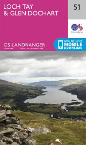 Walks on Ordnance Survey Landranger Map 51 Loch Tay & Glen Dochart