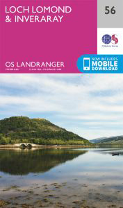 Walks on Ordnance Survey Landranger Map 56 Loch Lomond & Inveraray