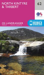 Walks on Ordnance Survey Landranger Map 62 North Kintyre & Tarbert