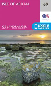 Walks on Ordnance Survey Landranger Map 69 Isle of Arran