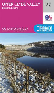 Walks on Ordnance Survey Landranger Map 72 Upper Clyde Valley, Biggar & Lanark