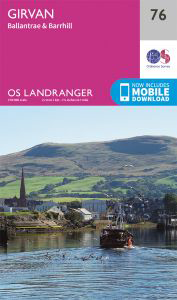 Walks on Ordnance Survey Landranger Map 76 Girvan, Ballantrae & Barrhill