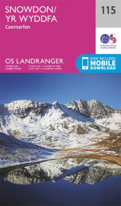 Unique Interactive Walk Planning Map of OS Landranger Map 115 Snowdon ...