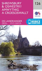 Walks on Ordnance Survey Landranger Map 126 Shrewsbury & Oswestry