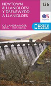 Walks on Ordnance Survey Landranger Map 136 Newtown, Llanidloes