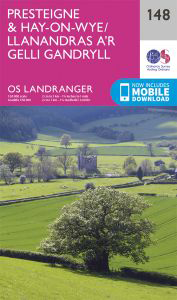 Walks on Ordnance Survey Landranger Map 148 Presteigne & Hay-on-Wye, Llanandras a’r Gelli Gandryll