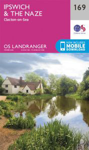 Walks on Ordnance Survey Landranger Map 169 Ipswich & The Naze, Clacton-on-sea