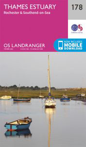 Walks on Ordnance Survey Landranger Map 178 Thames Estuary, Rochester & Southend-on-Sea