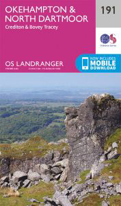 Walks on Ordnance Survey Landranger Map 191 Okehampton & North Dartmoor