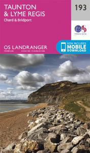 Walks on Ordnance Survey Landranger Map 193 Taunton & Lyme Regis, Chard & Bridport