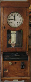 The Yorkshire Three Peaks Challenge Walk - The Antique Clock Card Machine The Pen-y-ghent Cafe Antique Clock