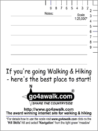 Navigation Skills for Walkers, Hikers and Ramblers - Post-it Scale