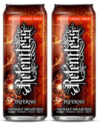 Win a month's supply of Relentless Inferno Energy Drink