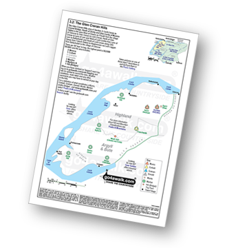 <em>Peak Baggers Map you can Print or Save to your Phone detailing The Glen Creran Hills area of  Section 3.2: Loch Leven to Connel Bridge, Strath of Orchy and Glen Lochy</em>