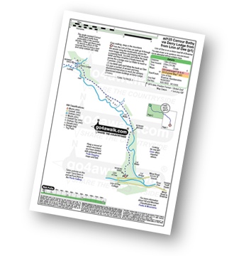 Map with easy-to-follow route details for walk ad125 Corrour Bothy, Lairig Ghru via Derry Lodge from Linn of Dee pdf