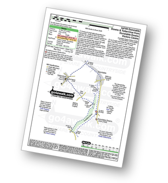 Walk route map with easy-to-follow route instructions for walk bd100 Dunstable Downs and Totternhoe from Dunstable Downs Visitors Centre pdf