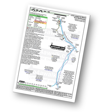 Walk route map with easy-to-follow route instructions for walk c115 Langstrath Beck from Rosthwaite pdf