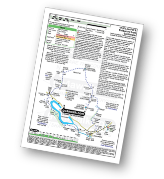 Walk route map with easy-to-follow route instructions for walk c132 Low Fell and Fellbarrow from Lanthwaite Wood pdf