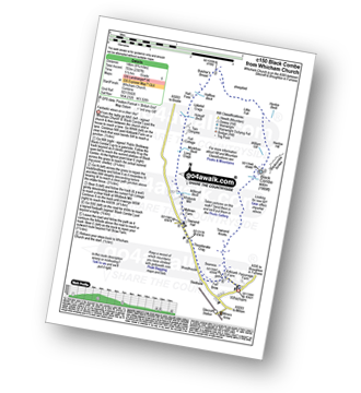 Map with easy-to-follow route details for walk c150 Black Combe from Whicham Church, Silecroft pdf