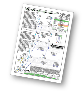 Map with easy-to-follow route details for walk c153 Thornthwaite Crag from Troutbeck pdf