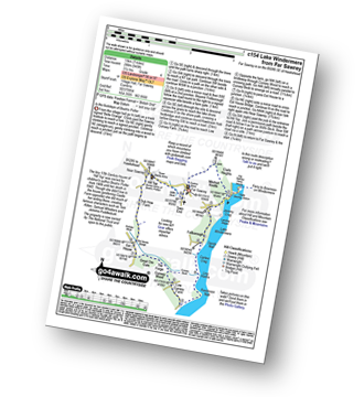 Walk route map with easy-to-follow route instructions for walk c154 Lake Windermere from Far Sawrey pdf