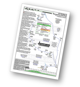 Map with easy-to-follow route details for walk c273 Skiddaw and Bakestall from Gale Road (Underscar) nr Keswick pdf