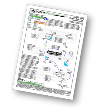 Walk route map with easy-to-follow route instructions for walk c278 High Tove, Ullscarf and Great Crag from Watendlath pdf