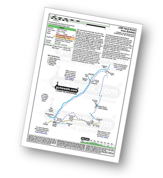 Map with easy-to-follow route details for walk c280 Hard Knott from Jubilee Bridge, Eskdale pdf