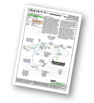 Walk route map with easy-to-follow route instructions for walk c288 Harter Fell (Eskdale) from Jubilee Bridge, Eskdale pdf