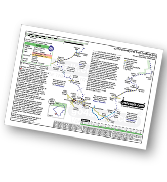 Map with easy-to-follow route details for walk c311 Ponsonby Fell from Gosforth pdf